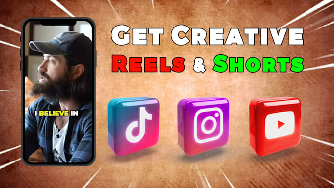 edit instagram reels, youtube shorts,tiktok reels