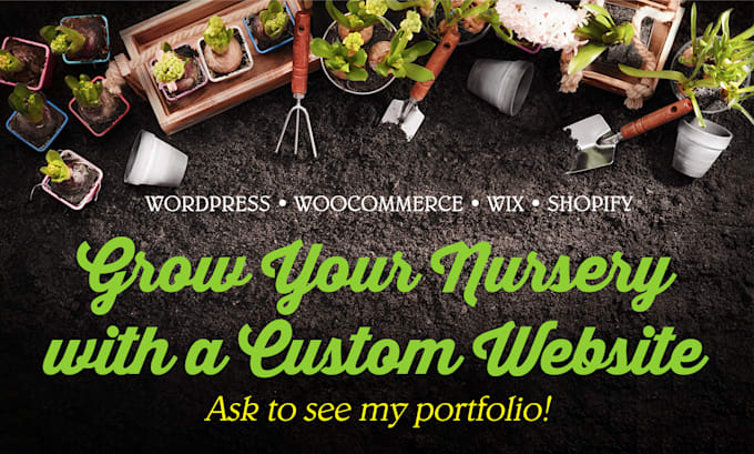 build your functional plant nursery website