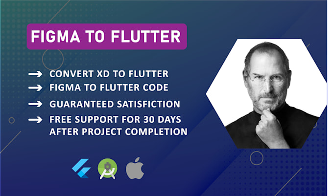 develop a flutter app and convert figma to flutter