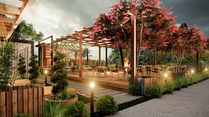 create garden, backyard, patio, pool and 3d landscape design