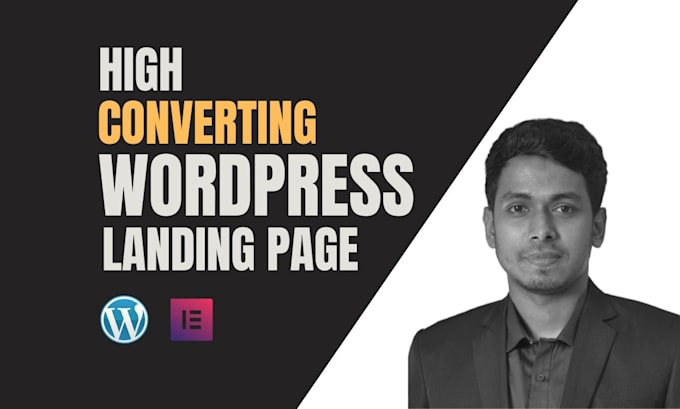 design responsive wordpress landing page or elementor pro landing page
