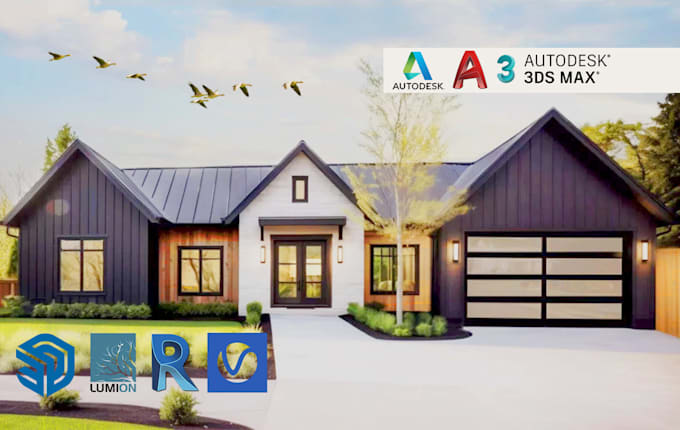 do 3d modelling and 3d renders on revit, lumion, twinmotion and sketchup