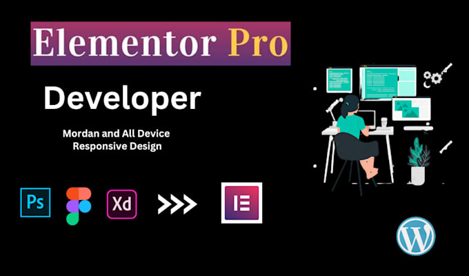 design wordpress website with elementor or elementor pro