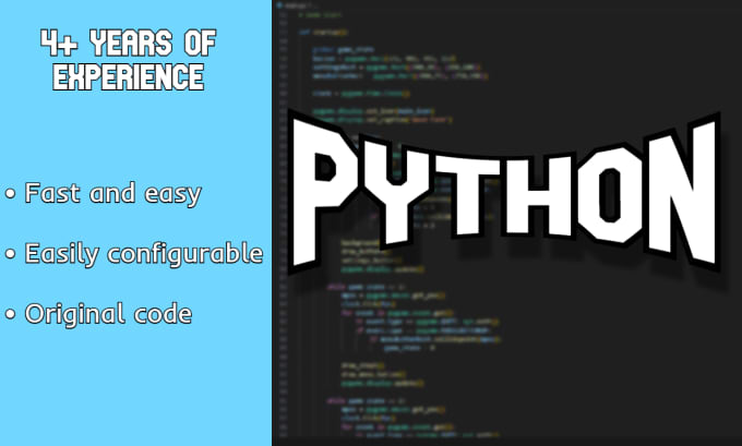 Create small size python programs by Yeilded | Fiverr