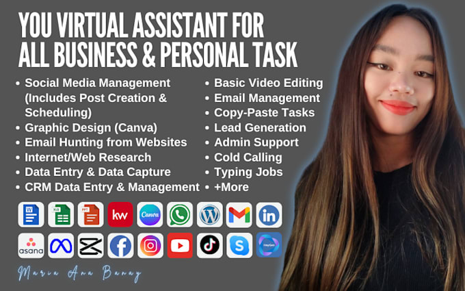 be your virtual assistant for all business and personal tasks