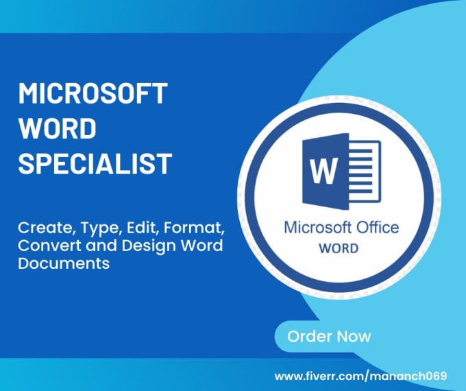 Provide fast and accurate handwritten to word typing services by
