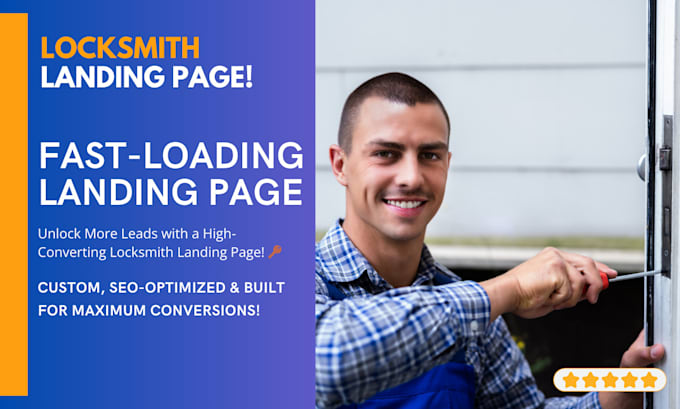 high converting locksmith landing page  wordpress leads
