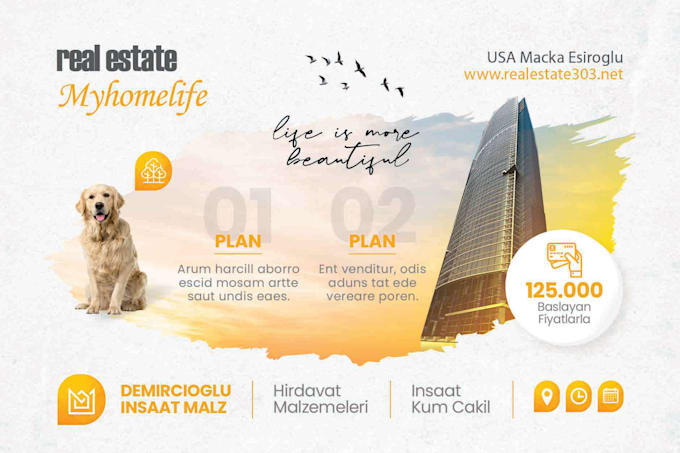design modern and beautiful postcard