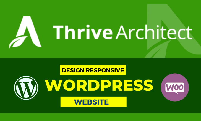 Design wordpress website landing page thrive architect theme thrive