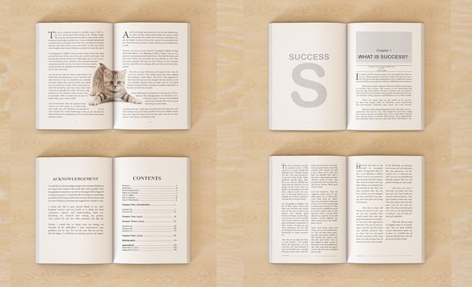 do layout design and book format for ebook and print
