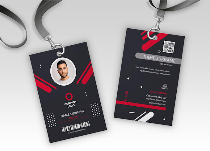 classic id card, name card design