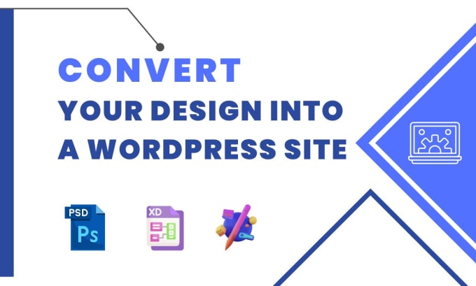 convert figma, PSD, xd, ai to responsive wordpress elementor website