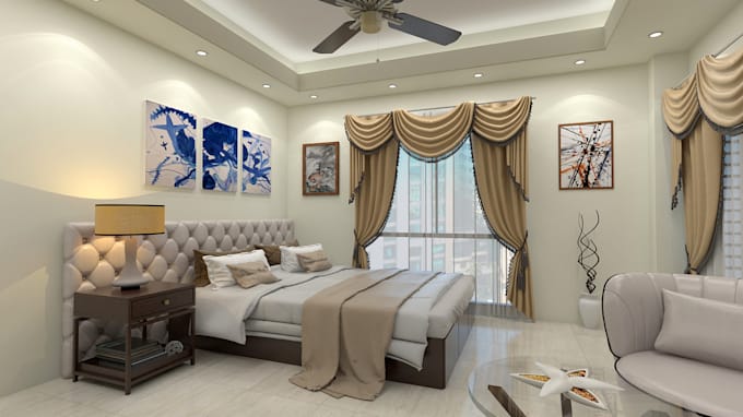 do interior realistic rendering house