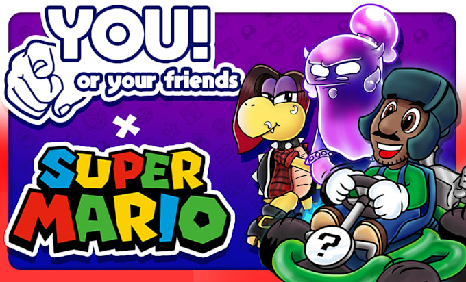 redraw you in the super mario 2d artstyle