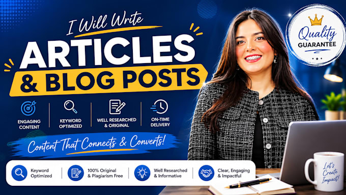 write engaging articles and blog posts for you