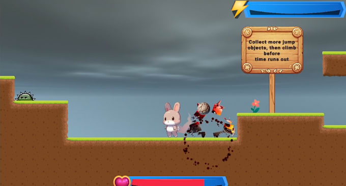 create a 2d platformer game with c sharp and design skills