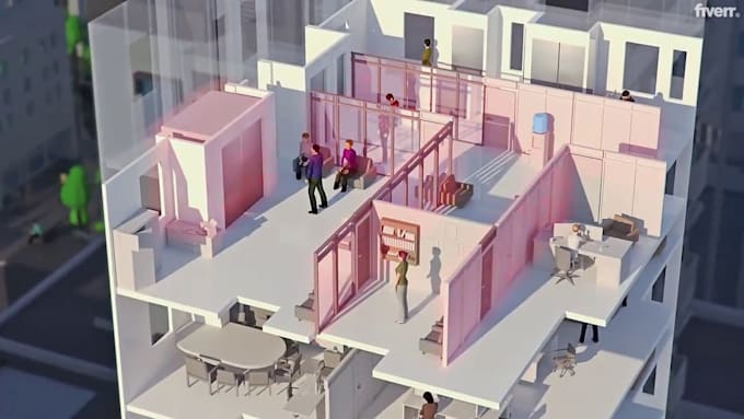 Create high attractive 3d isometric animation video, explainer video by ...