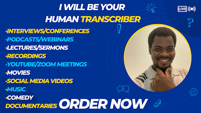 Acuarte Trascript Deliver quality and accurate transcript within 8hrs in english video ...