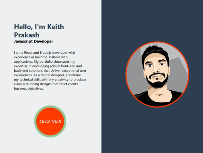 Be your front end developer using html, css, by Keithprakash | Fiverr