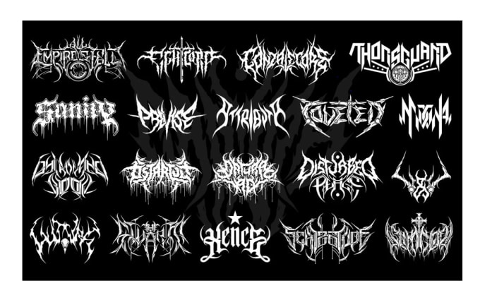 Do your custom brutal death metal band logo by Brendarthuj | Fiverr