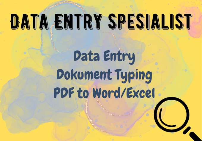 do accurate data entry
