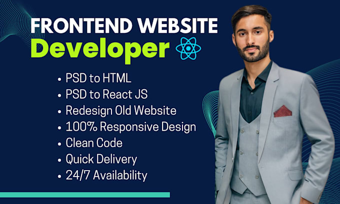 Do front end web development and make web app using react js by ...