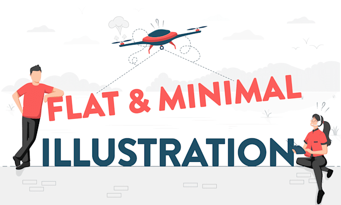 create custom flat illustration for your website or apps