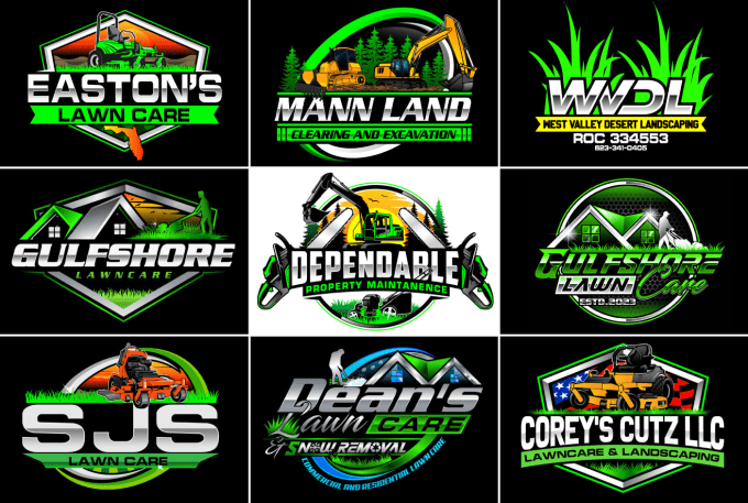 Lawn care logos deals