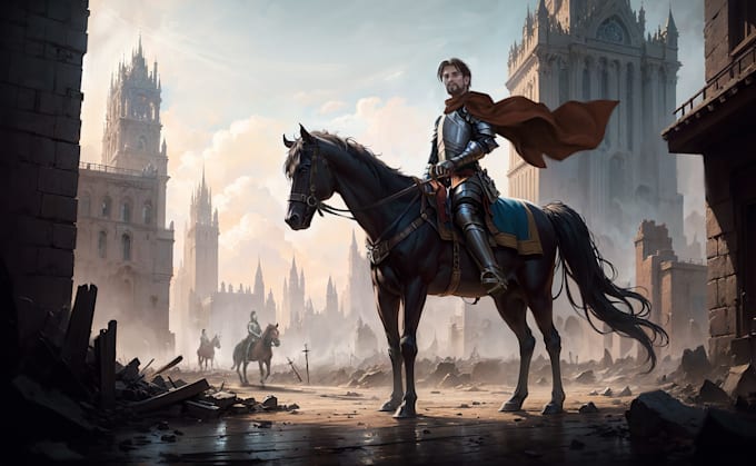 create amazing concept art using midjourney ai and manual editing