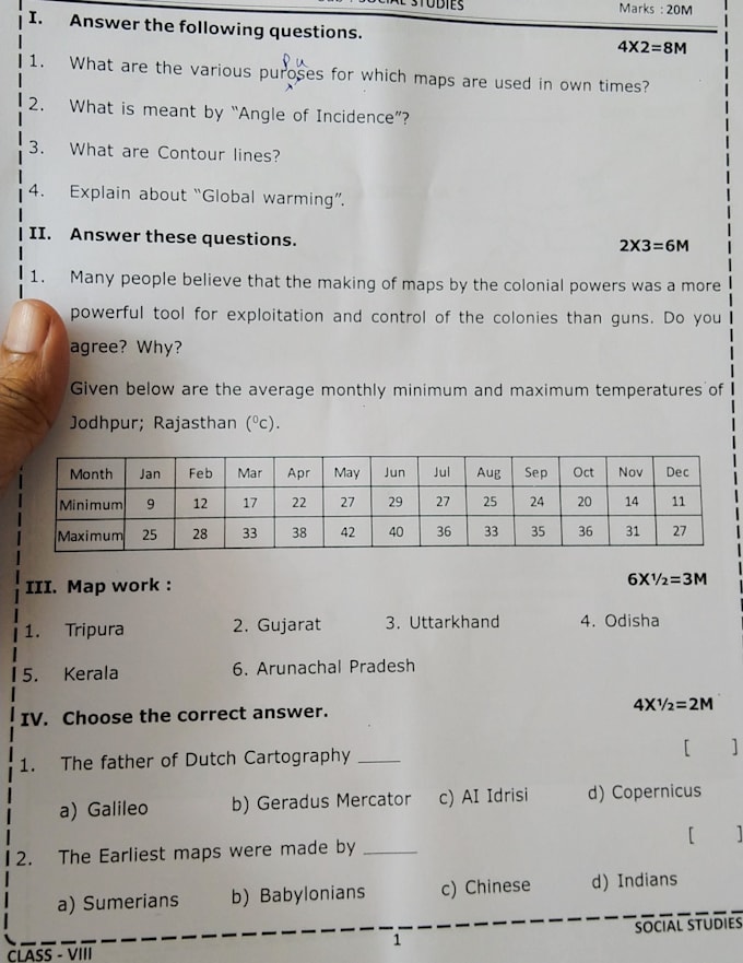 Create social science quiz exam questions and worksheets by Umadevi470