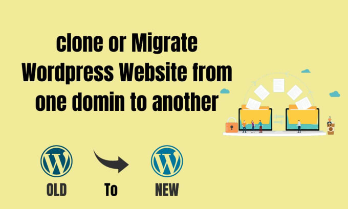Clone or migrate wordpress website from one domin to another manually