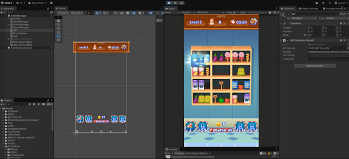develop 2d and 3d unity mobile game
