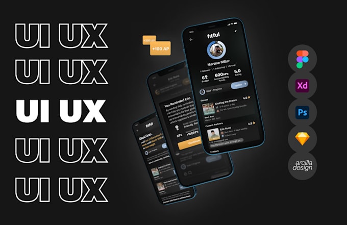 Craft stunning mobile and web ui designs by Arcilladesign | Fiverr