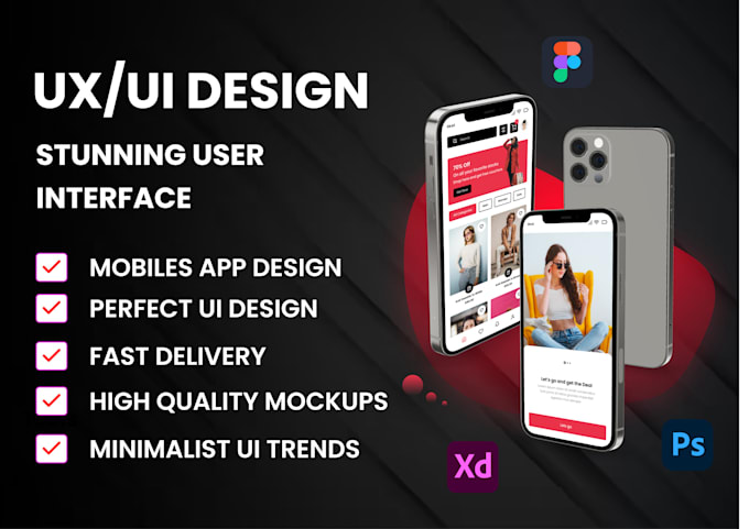 Design unique mobile app screens ui ux figma app design by Anwerely ...