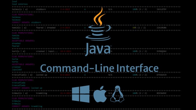 Create your java command line interface program by Jordanbunke | Fiverr