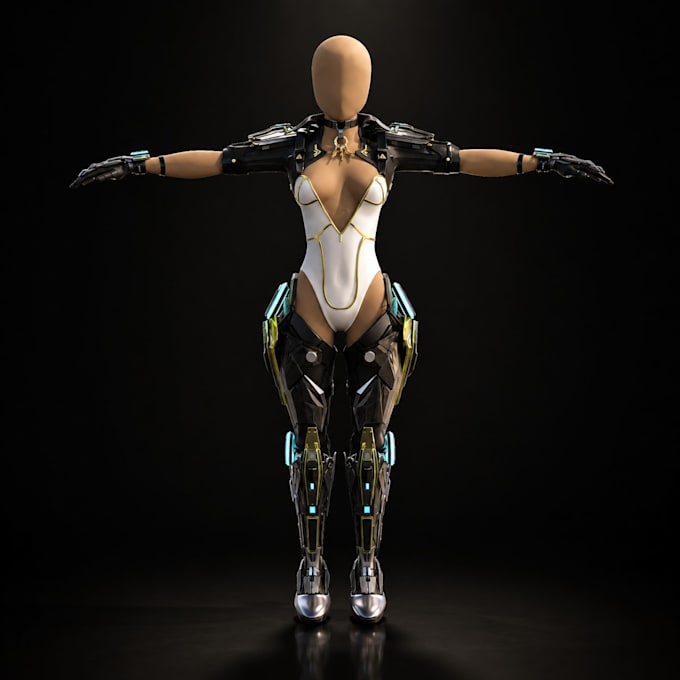 create 3d characters and fix broken mesh
