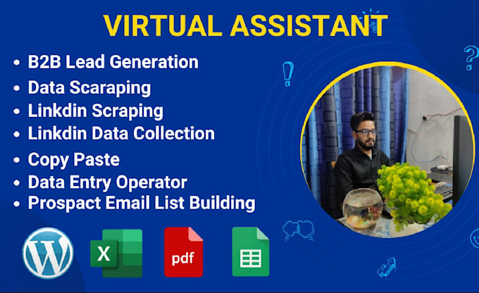 do targeted b2b lead generation, email list building, web research, data entry