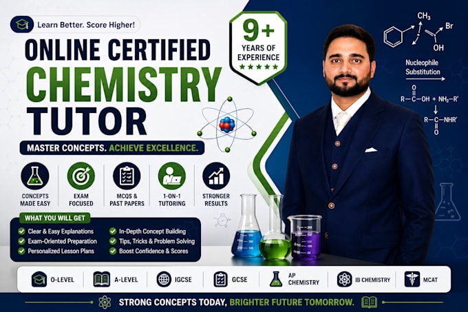 be your online certified chemistry tutor