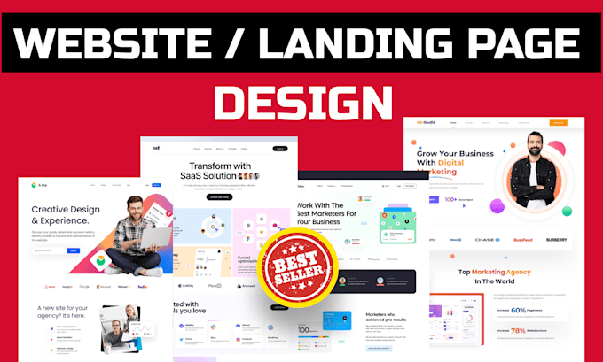do a responsive landing page UI UX website design in figma