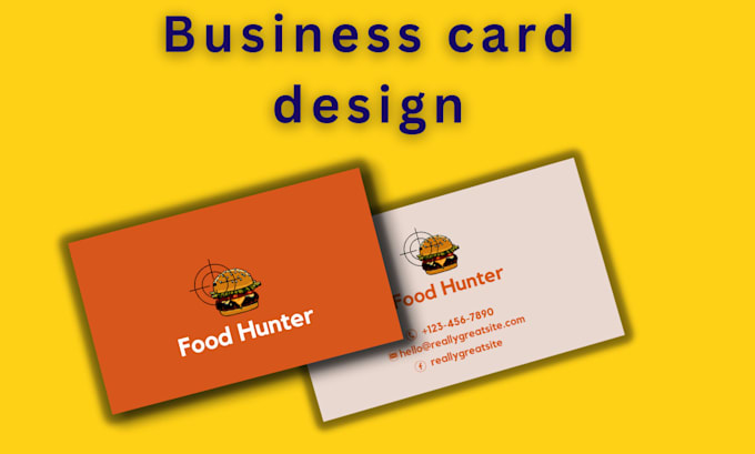 create restaurant,food business card design