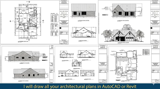 draw all your architectural plans in autocad