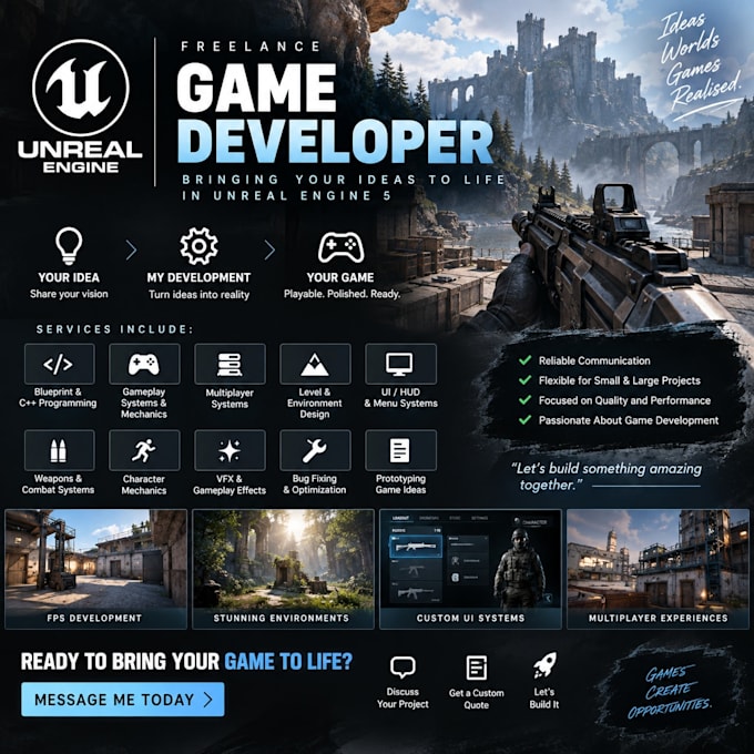 build a game in unreal engine 5