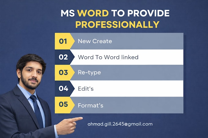 ms word formatting, editing and redesigning professionally