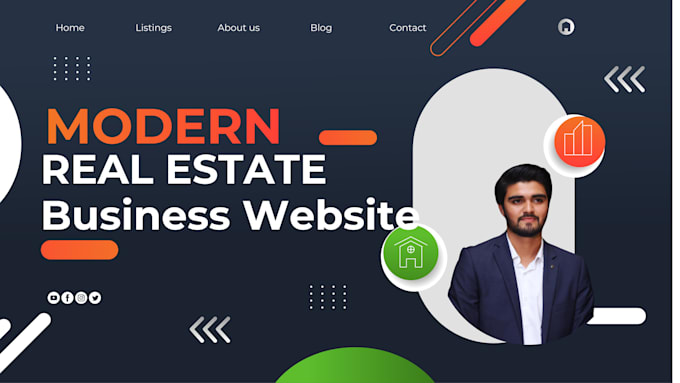 create real estate business website