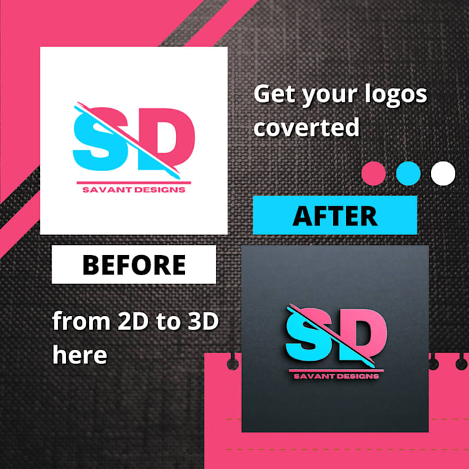 Convert your logo to 3d by Kevaughnafflick | Fiverr