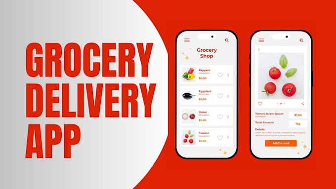 Develop online grocery delivery app, food delivery app by Jazibjaved ...