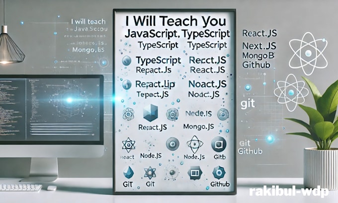 teach you javascript typescript react js and next js
