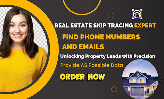 do real estate skip tracing, find phone numbers and emails