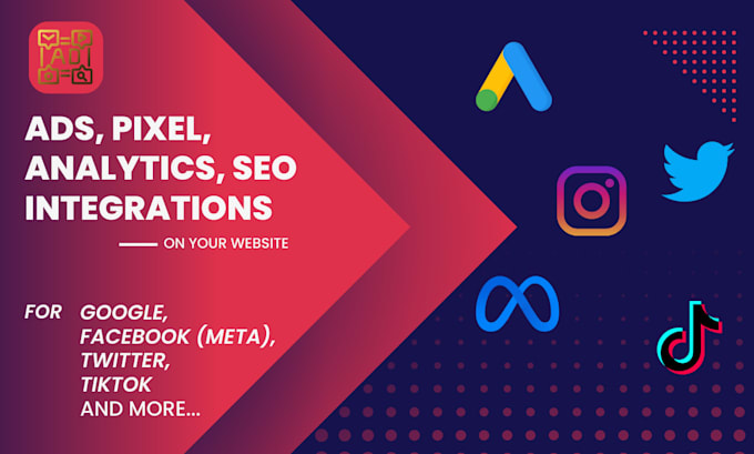 add and fix pixels and SEO for google meta twitter and more