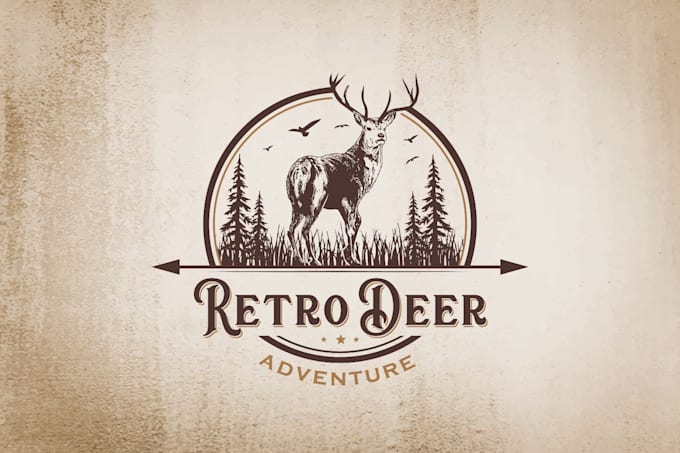 create best hand drawn vintage retro logo design
